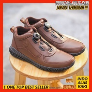 Sepatu Boots Tali Putar Boa Tactical Pria Like Parabellum / Sepatu Boots Pdh Kulit Dinas Polri Tni A