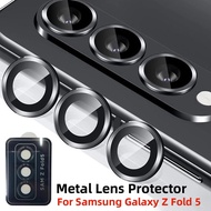 Camera Lens Protector for Samsung Galaxy Z Fold 5 Metal Lens Frame + Tempered Glass Z Fold5 Protective Cap