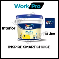 18L Dulux Inspire Smart Choice Interior Matt Finish Paint Matex Cat Air Dinding Dalam Tak Kilat 18 L