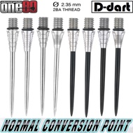 ONE80 CONVERSION POINT - NORMAL CONVERSION DART POINTS SILVER/BLACK (2BA)