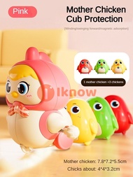 Tôi biết đồ chơi trẻ em 1 con gà mái với 3 con gà con cuộn lên đồ chơi giáo dục sớm và câu đố cho tr
