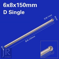 【Worth-Buy】 1pcs Total length 150mm Type A C D F G H L 6x8x150mm 6x10x150mm Tungsten Carbide Burr 6m