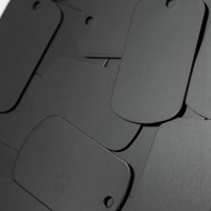 Metal Stamping Blanks Black for Stamping Engraving Blanks Aluminum Stamping Blanks Keychain Blank Do