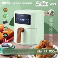 Mito Digital Air Fryer AF1 4 LTR Low Watt Wood Series Official Warranty