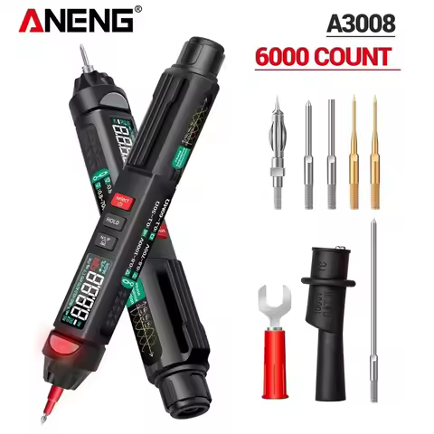 ANENG A3008 Intelligent Multimeter Pen 6000 Counts Digital Non Contact Voltage Meter Multimetro Remo