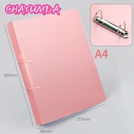 CHAYUMDA Binder File Folder, Office Document 2 Holes Transparent Folder,  D-shaped Plastic Lever Arc