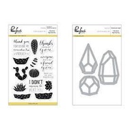 Pink Fresh Studio Clear Stamps And Die - Simply Succulents PFCS2417 n PFCC2417