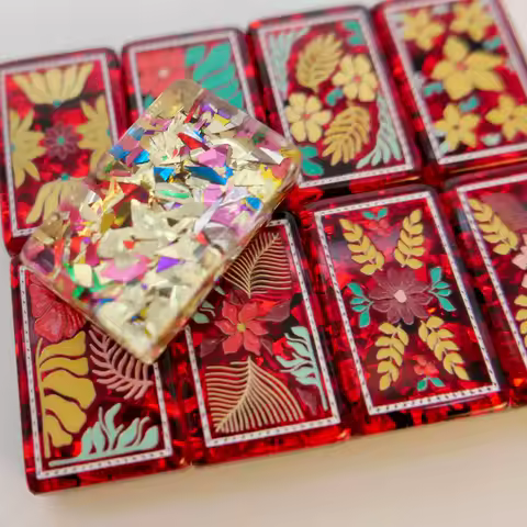 Luxury Acrylic American Engraved Merry Merry Holiday Tiles - Limited Edition for the Holiday Christm