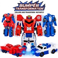 2-in-1 Collision Magnetic Deformation Robot Car Toy Kids Interactive Battle Bots