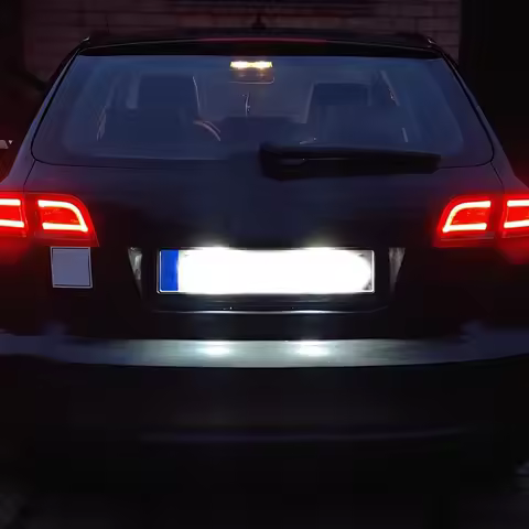 Car LED License Number Plate Light Lamp White For - A3 S3 8P A4 B6 B7 A5 A6 4F Q7 A8 S8 C6 Cabriolet