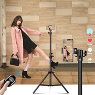 ✅100% Original  210CM Three-legged bracket Ring Light camera portable tripod W/ Phone Holder remote