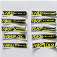10pcs sticker fake GL, Scott, Taxi - sticker Racing Antem - fake Beat fake Vixion fake Taxi - sticke