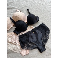 BRA + CD - M&S X ROSIE Pushup Preview Petite satin & Lace Bombshell Push Up/ Small Size Soft Cup Bra