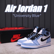 NEW Color Air Jordan 1high OG "University Blue" Basketball Shoes  Men Women Shoes Kasut Lelaki Wanita