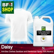 Antibacterial Clothes Sanitizer and Deodorizer Spray (ABCSD) - 75% Alcohol with Daisy - 5L