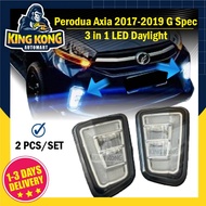 Perodua Axia 2017-2019 (G SPEC) Front Bumper Led Drl Daylight Light Lights Lamp Fog Lamp Foglamp 3 I
