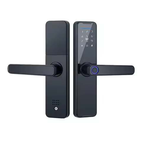 Tuya Smart App Fingerprint Password Card Key App Wood Door Safe Electronic System Wifi Door Lock OS1