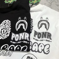 PUTIH White BAPE T-SHIRT Bicolor BAPE Graffiti Tee FULLTAG