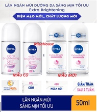 Combo 2 Lăn Ngăn Mùi Trắng Mịn Mờ Vết Thâm Nivea Extra Brightening Roll-on 50ml