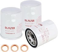 3 Pack Engine Oil Filter 15208-9E01A with Drain Plug Washer 11026-JA00A Fits for Nissan Altima Armad