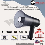 Rechargeable Handheld Megaphone Loudspeaker Hailer With Recorder ML-219 with Siren, USB, Bluetooth &