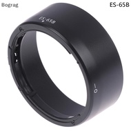 [Bogr] ES65B Camera Lens Hood ES-65B Sun Shade Cover For EOS R RP R5 R6 With RF 50MM F1.8 STM 43MM D