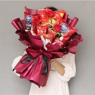 A set of holding flower snack lollipop bouquet Children's Day Valentine's Day Handmade DIY Gifts