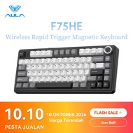 AULA F75HE Rapid Trigger Magnetic Switch Keyboard 75% 80 Keys 8kHz Low Latency RGB Hot-swap Triple M