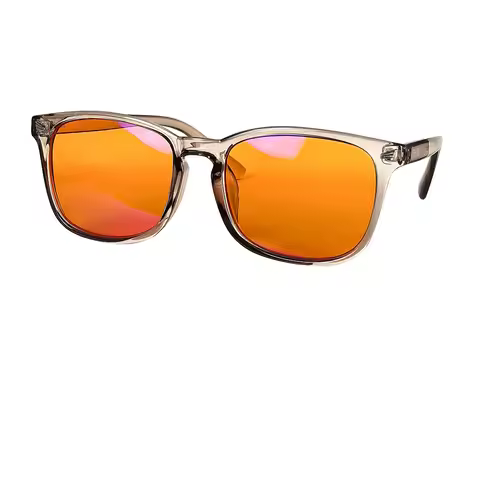 Orange Lens Anti fatigue Glasses Women Men Computer Gaming Or Long Time Work Glasses Red Lens 100% B