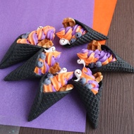 萬聖限定 大 雙色霜淇淋 冰淇淋 仿真甜點 黏土人 1/3 鑰匙圈