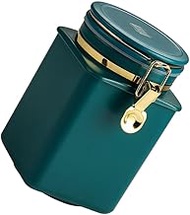 Coffee Bean Canister 1pcs Stainless Steel Coffee Bean Sealed Storage Can Airscape Coffee Storage Can