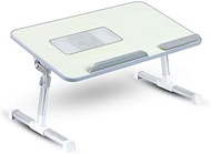 Adjustable Angle Laptop Table with Built-in USB Cooling Fan, Foldable Legs for Home, Office, Working, Gaming &amp; Writing
