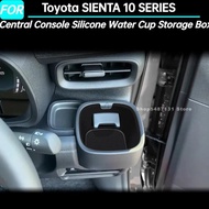 Car Central Console Silicone Water Cup Storage Box for Toyota SIENTA 10 SERIES Interior Accessories 