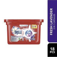 Breeze 3in1 Capsule Detergent 18's Fresh Lavender