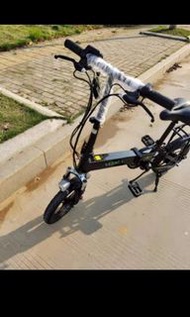 (包運）new 新 14吋 摺疊充電電動單車14” foldable chargeable electric bike bicycle / new (free delivery )