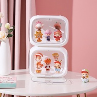 Maxvaluesg® Blind Box Doll Display Cabinet Transparent Storage Box Display Stand Figure Popmart Moll