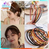 TTT KoreanBANDO Round Thin Matte Full Color High Quality Bandana Hairband 0.5Cm Pastel Color Korean 