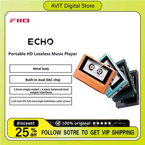 FIIO Snowsky ECHO Portable Mini Lossless Music Player Dual CS43198 Chips DSD256 24bit/192kHz 8GB Mem