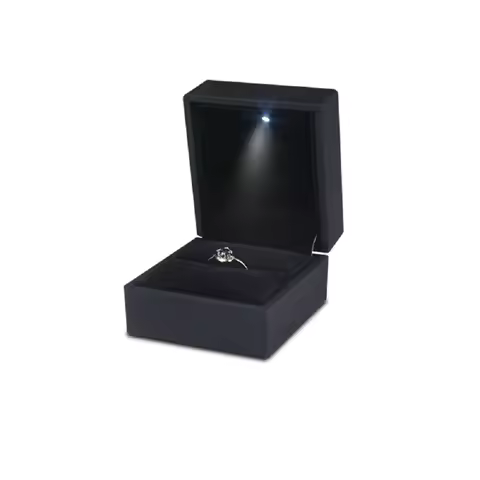 LED Ring Box for Wedding Ring Engagement Ring Box Gift Case Packaging Show Boxes with Light Storage