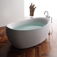 TOTO Bathtub Jingya Stone Bathtub Household 1.6 M Freestanding Bath Tub PJY1614PW#MW(08) 1.6m Withou