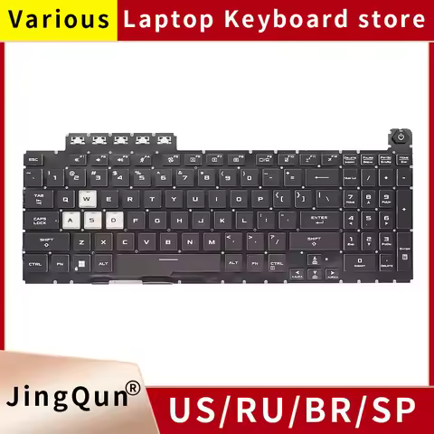 New US English Laptop Keyboard With Backlight For Asus TUF Gaming 8 F15 FX506 FA506 FA506II FX506H F
