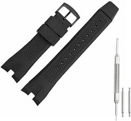 Rubber Silicone Watch Band Strap Compatible with Citizen AW1475 1476 1477 CA4154 4155 with Free Spring Bar Tool- Citizen Watch Band