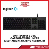 LOGITECH USB G512 CARBON GX RED LINEAR MECHANICAL GAMING KEYBOARD