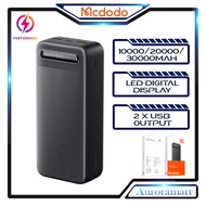 Original Powerbank Mcdodo 10000mAh 20000mAh 30000mAh Power Bank With Digital Display Slim Powerbanks