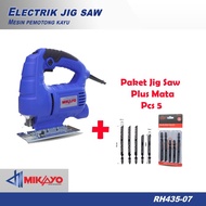 Siap Pakai Paket Mesin Gergaji kayu / Jig Saw Machine Mikayo RH435-01