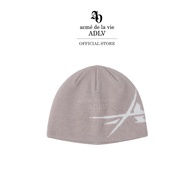 ADLV [acme de la vie] หมวก รุ่น One Point Artwork Beanie Beige (50031SOPCAU_H4BEXX)