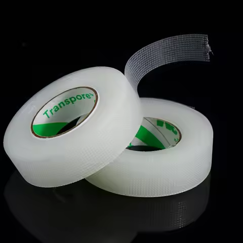 24 Pcs 3 Transpore Tape PE Breathable Tapes for Lash Extension Surgical Paper Tape 1527C-0 1/2" 10yd
