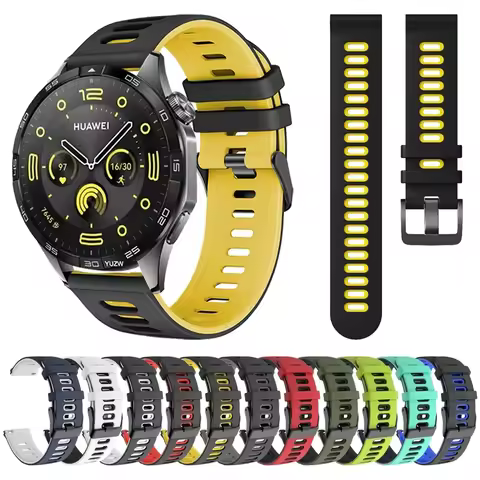 22mm 20mm Silicone Strap For Huawei Watch5 4 3 2Pro GT5 4 3 2 42 46MM Bracelet Band Honor GS Pro GS3