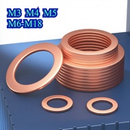 Copper Flat Washer Sealing Gasket Enlarged Thickened Copper Crush Washer M3-M18 【CL-1】