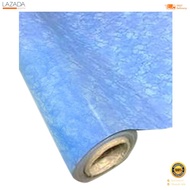 เสื่อน้ำมัน CIKO รุ่น 6535/T016-8 ขนาด 1.35 x 5.4 เมตร สีฟ้าหินอ่อน  [[[ [[[ [[[ สินค้าโปรโมชั่น ]]]